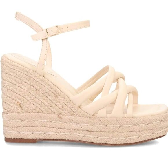 Circus by Sam Edelman Irene Wedge Sandals Size 11 New Color Vanilla Bean - Picture 3 of 6